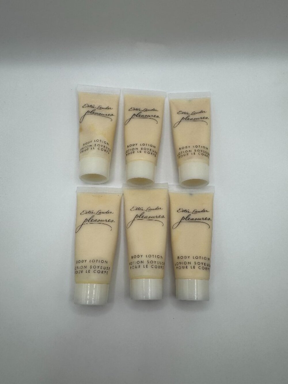 Estee Lauder Pleasures Perfumed Body Lotion 0.5 oz/15 ml - 6 total